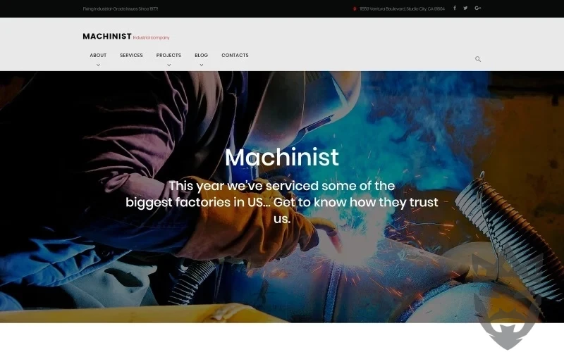 Machinist - Professional Industrial WordPress Theme