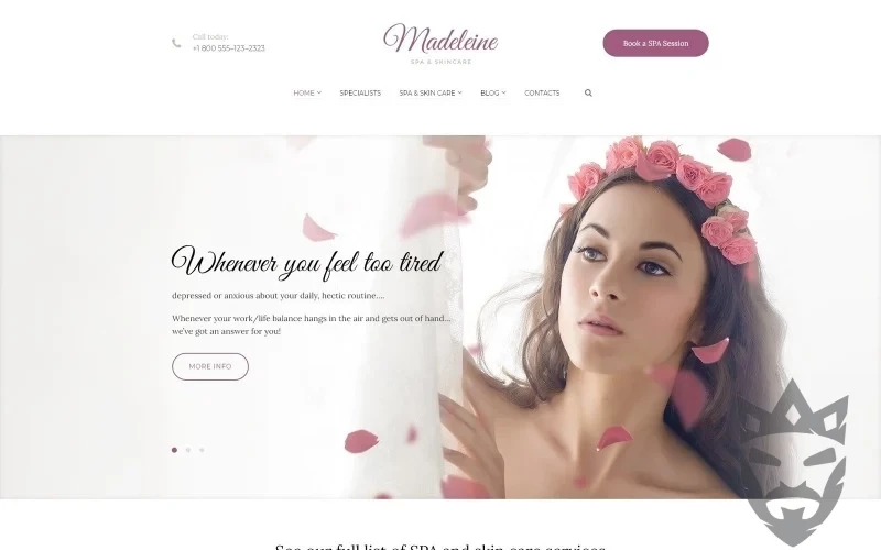 Madeleine - Spa Health & Skincare WordPress Theme