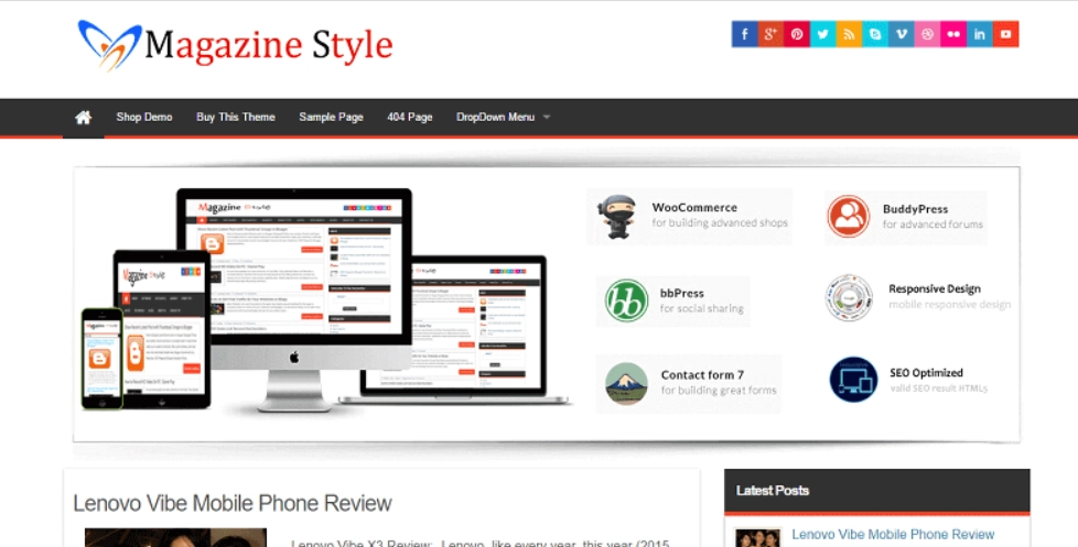 Magazine Style Pro theme by insertcart