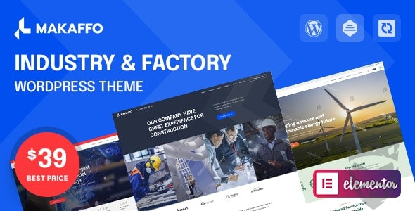 Makaffo | Industry  Factory WordPress Theme