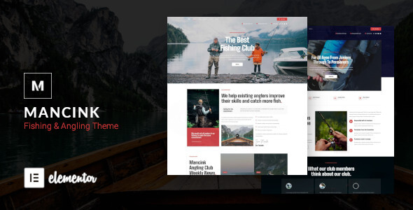 Mancink - Fishing  Angling Club WordPress Theme