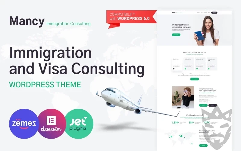 Mancy - Immigration and Visa Consulting WordPress Theme