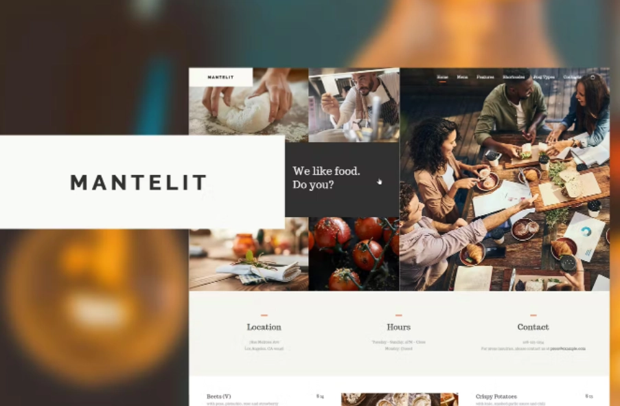 Mantelit - Restaurant WordPress Theme