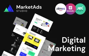 MarketAds - One of Modern Digital Marketing Templates WordPress Theme