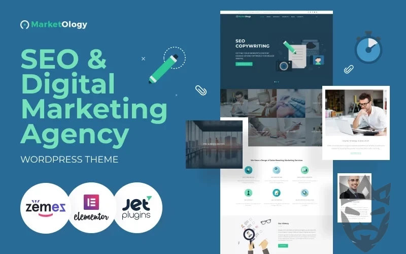 MarketOlogy - SEO and Marketing Agency Responsive WordPress Theme