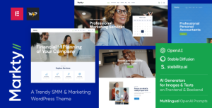 Markty | SMM  Marketing WordPress Theme