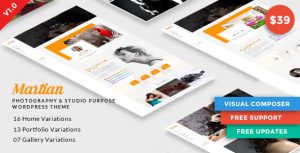 Martian | Photography  Studio Purpose WordPress Theme