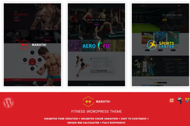 Maruthi Fitness - Fitness Center WordPress Theme