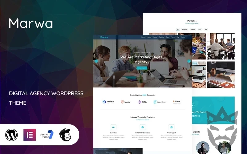 Marwa - Digital Agency WordPress Theme