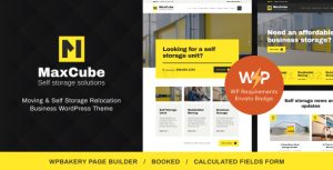 MaxCube | Moving  Self Storage Relocation Business WordPress Theme