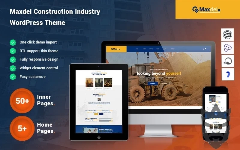 Maxdel - Construction Industry WordPress Theme