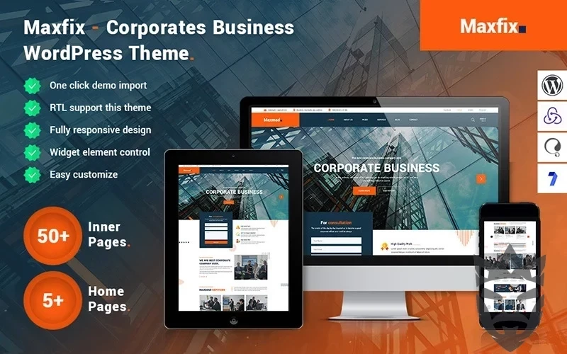 Maxfix - Corporates Business WordPress Theme