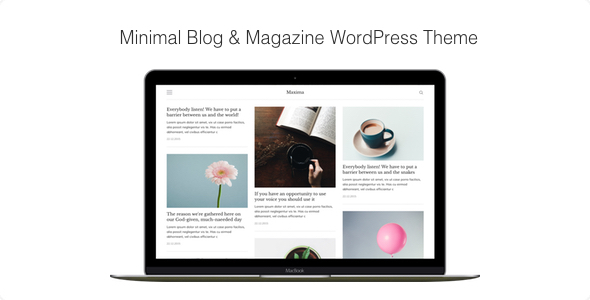 Maxima - Minimal Blog  Magazine WordPress Theme