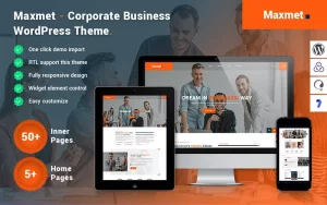 Maxmet - Corporate Business WordPress Theme