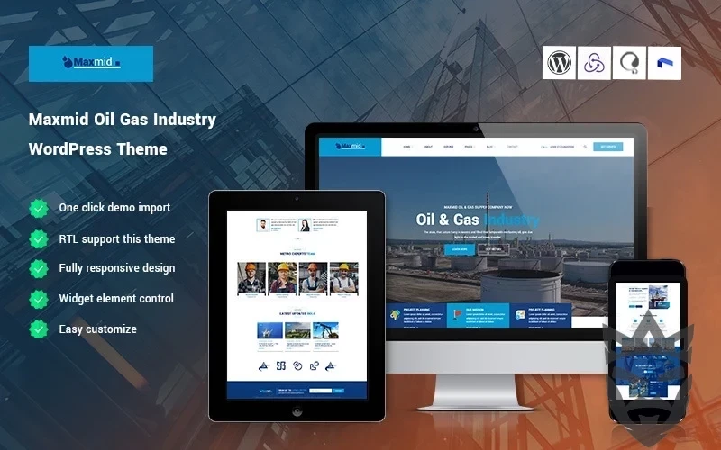 Maxmid - Oil & Gas Industry WordPress Theme