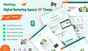 Maxting - Digital Marketing Agency WordPress Theme