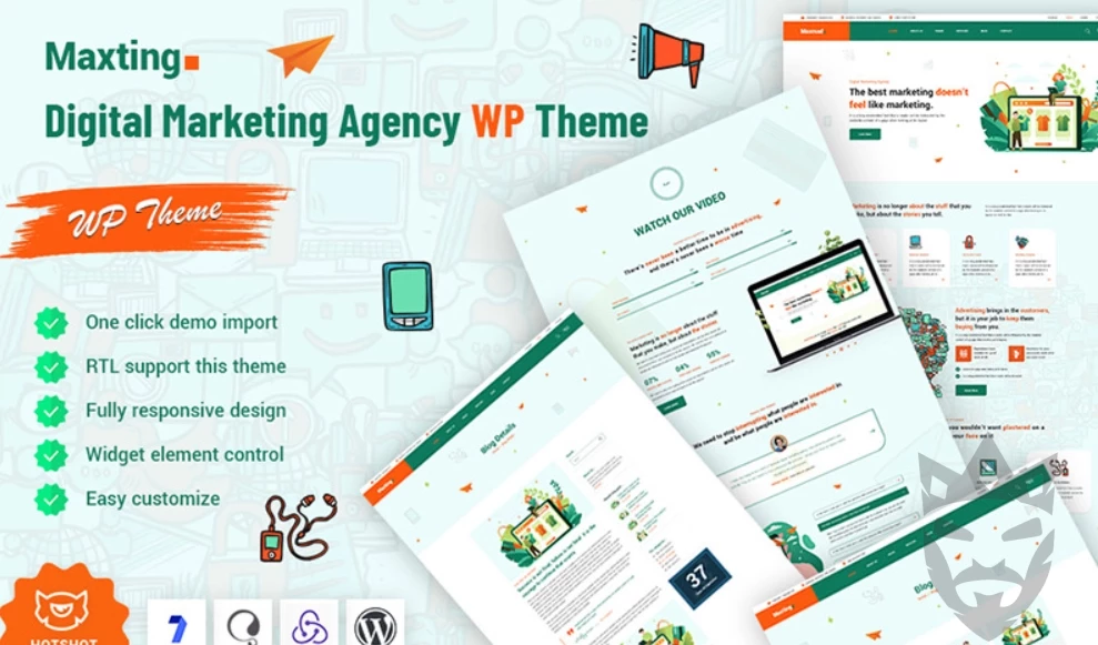 Maxting - Digital Marketing Agency WordPress Theme