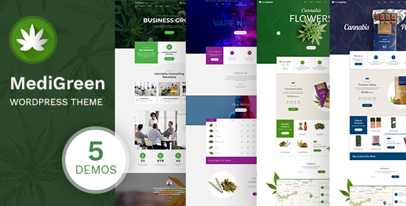 MediGreen - WordPress Theme for Cannabis  Medical Marijuana Shop