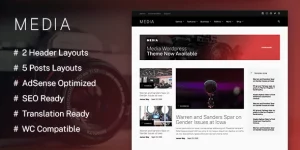 Media - A WordPress Theme for Media-Centric Websites