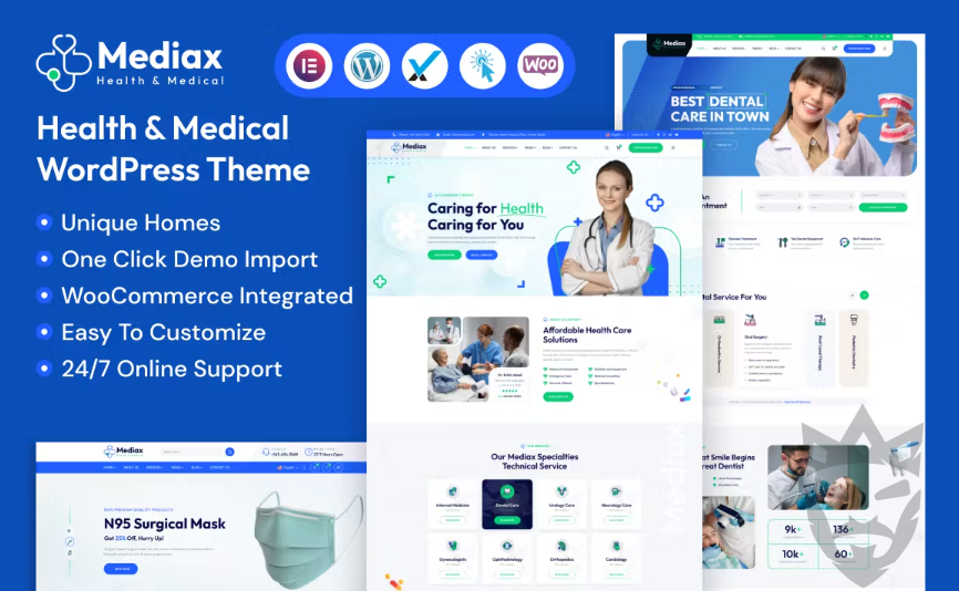 Mediax - Health  Medical WordPress Theme