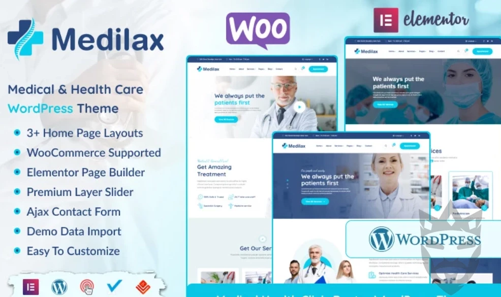 Medilax – Medical Service Health Clinic Doctor WordPress Theme