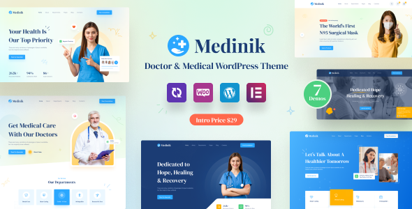 Medinik - Doctor  Medical WordPress Theme