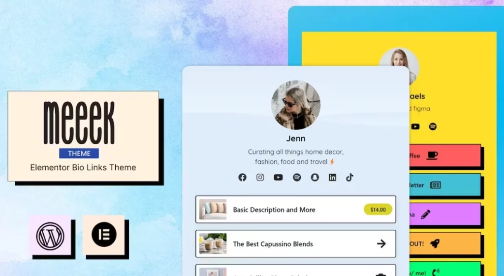 Meeek - Bio Links Builder Theme