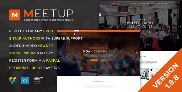 Meetup - Conference Event WordPress Theme