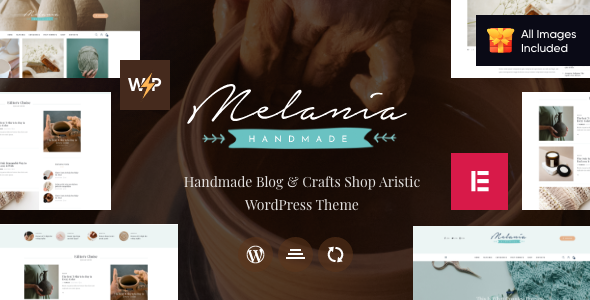 Melania | Blog about Handmade  Crafts WordPress Theme + Shop