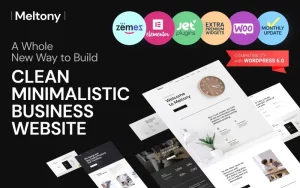 Meltony - Minimalist for Any Businesses WordPress Theme