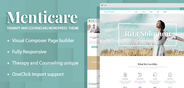 Menticare - Therapy and Counseling WordPress Theme