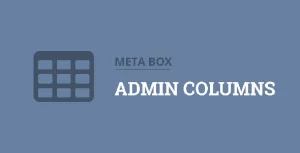 Meta Box Admin Columns