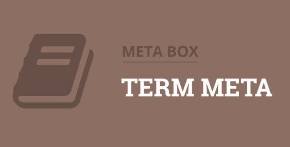 Meta Box: Term Meta