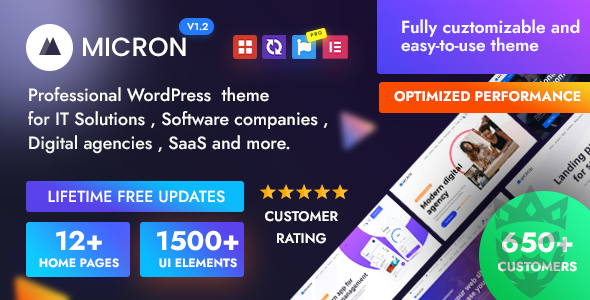 Micron - Technology IT Solutions  Software WordPress Theme