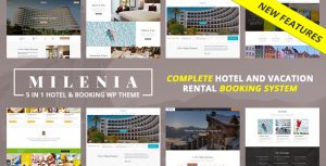 Milenia - Hotel  Booking WordPress Theme