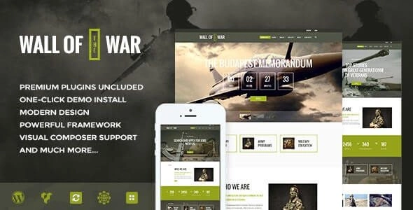 Military Service & Veterans Club Volunteer WordPress Theme