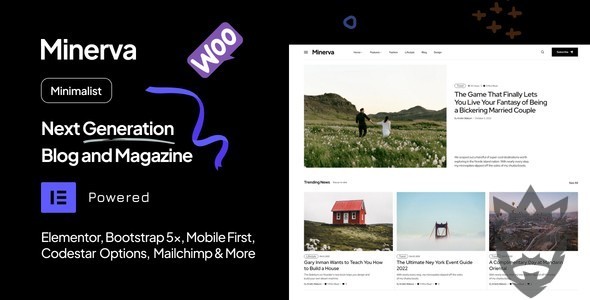 Minerva -  Modern Blog WordPress Theme