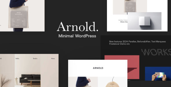 Minimal Portfolio WordPress Theme - Arnold.