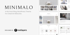 Minimalo - A Minimal Blog WordPress Theme for Creative Websites