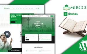 Mircco Muslim Religious Mosque Elementor WordPress Theme