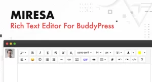 Miresa - WordPress Rich Text Editor For BuddyPress