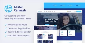 Mister (outglow) - Car Wash WordPress Theme