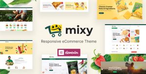 Mixy - Organic Food Store WordPress Theme