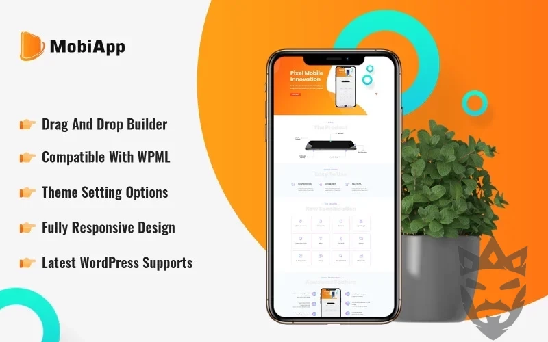 Mobile App Showcase WordPress Theme