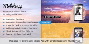 MobileApp - WordPress Theme