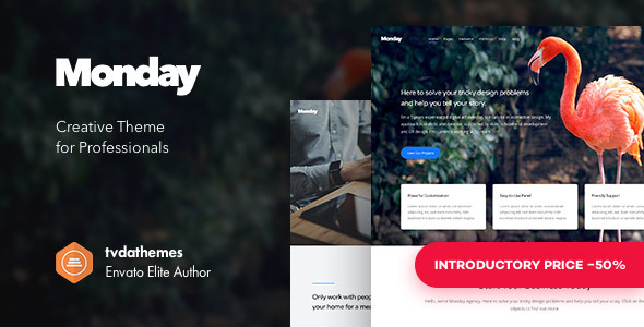 Monday - Creative Multi-Purpose WordPress Theme