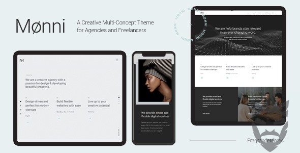 Monni - A Creative Multi-Concept Theme for Agencies and Freelancers