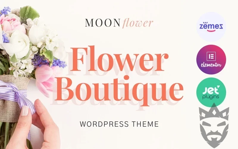 Moon Flower - Flower Shop WordPress Theme