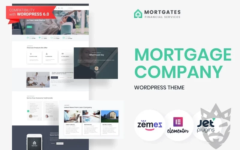 Mortgates - Financial Services WordPress Theme