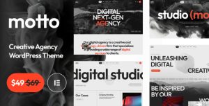 Motto - Creative Agency  Startup WordPress Theme